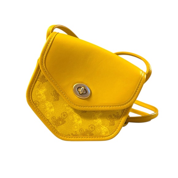 Coach | Limited Edition Turnlock Flap Pouch 15 | Yellow Horse & Carriage - Picture 1 of 16